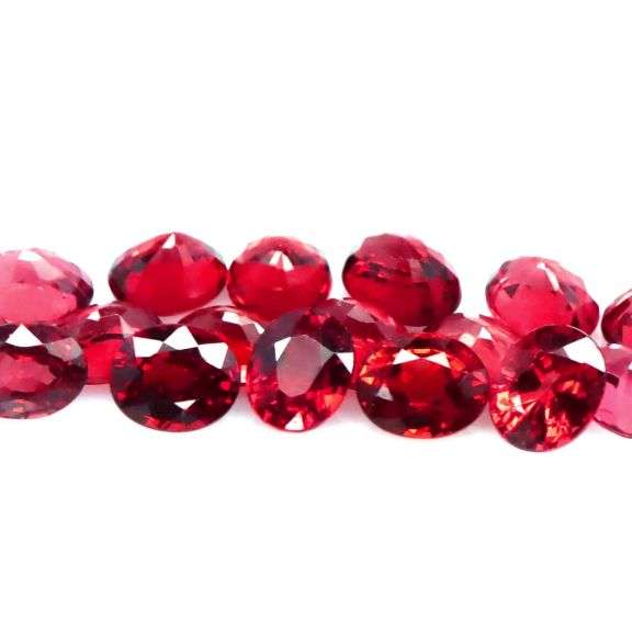 Get ready for the vibrant color in this 8.20ct Garnet set!!!