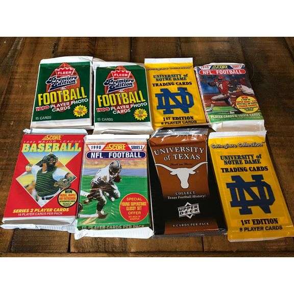 100 NFL Football Cards 1980s & 1990s