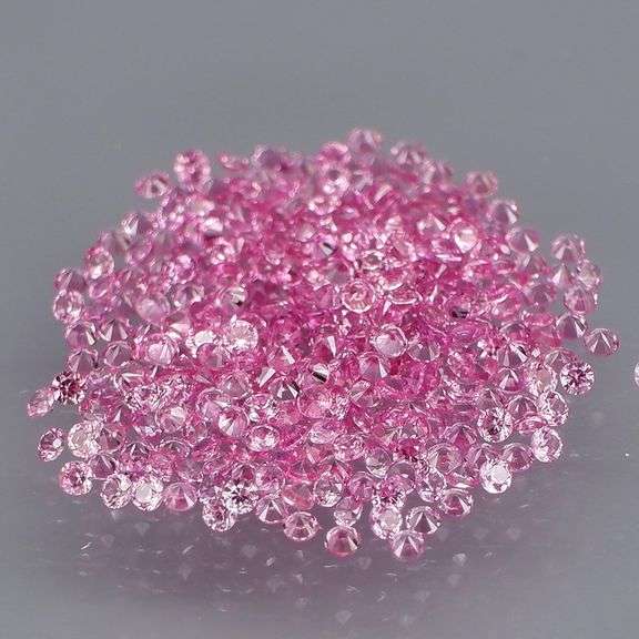 360 pieces! 2.03ct pink Sapphire set