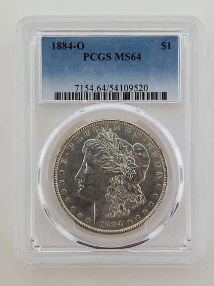 1884 O Morgan Silver Dollar, PCGS MS64