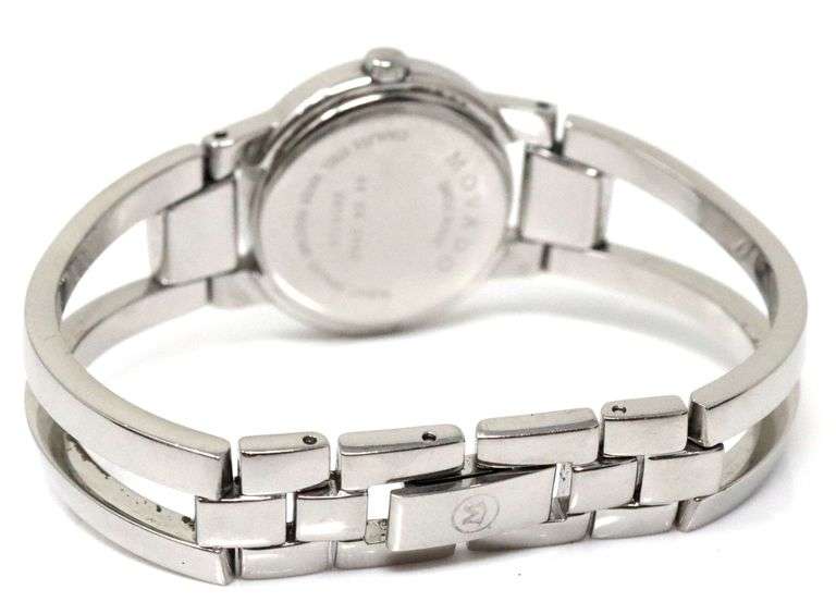 Movado Amarosa black dial bangle watch