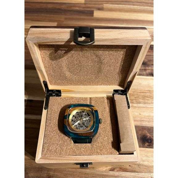 Wooden Skeleton Mechanical Watch