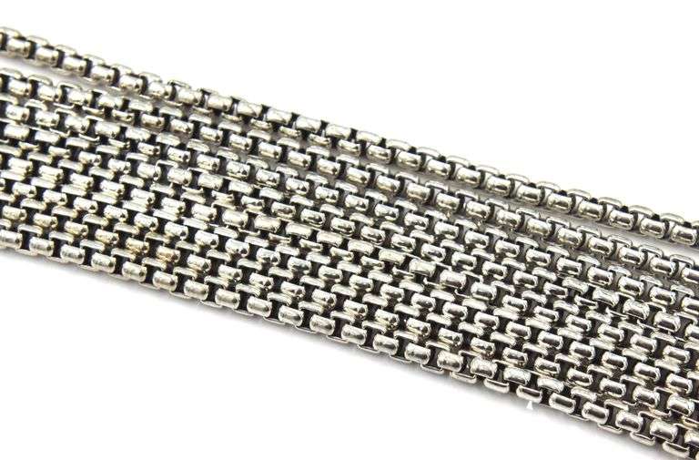 David Yurman multi row box  link bracelet