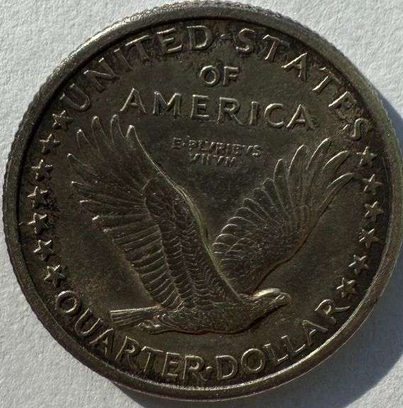 Strong 1917 Type 1 Standing Liberty Quarter