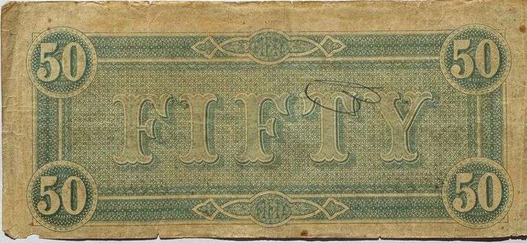 $50 CSA Note Feb 14 1864 Series