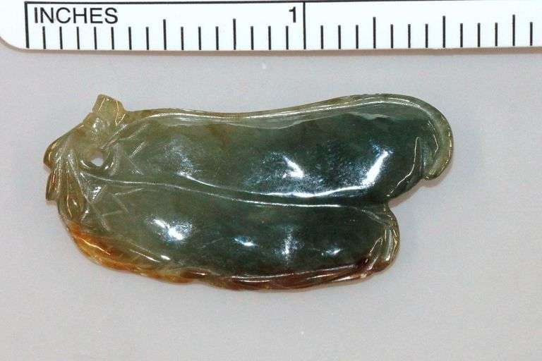 Natural Jadite Double Pea Pod Amulet