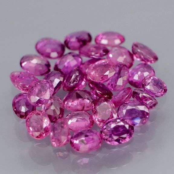 Superb color! 4.17ct set of top violet pink Rubies -UNTREATED!