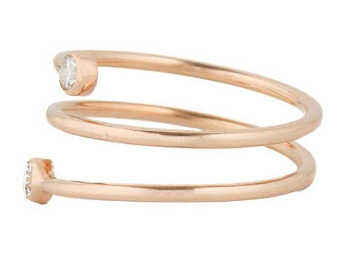 Tiffany & Co. Elsa Peretti 0.10ctw Diamond Hoop Ring in 18K