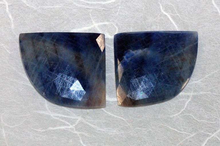 Unique Natural Sapphire Pair