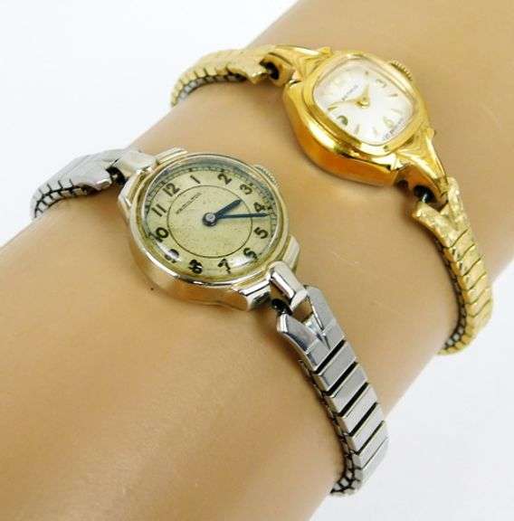 Vintage Ladies Hamilton & Benrus Wrist Watches - Runs