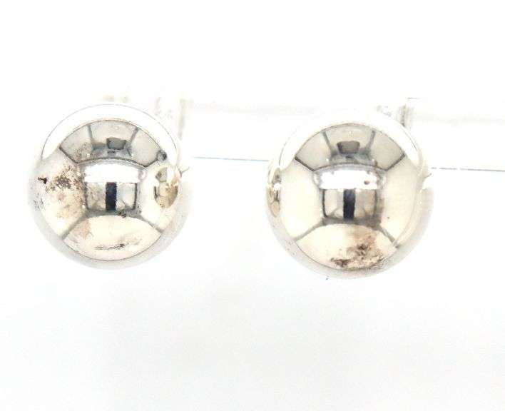 Tiffany & Co 10mm ball stud earrings
