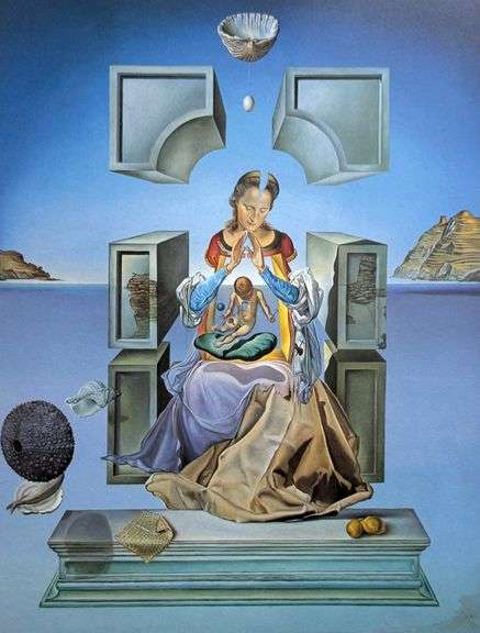 Salvador Dali, The First study for the Madonna of Port Ligat