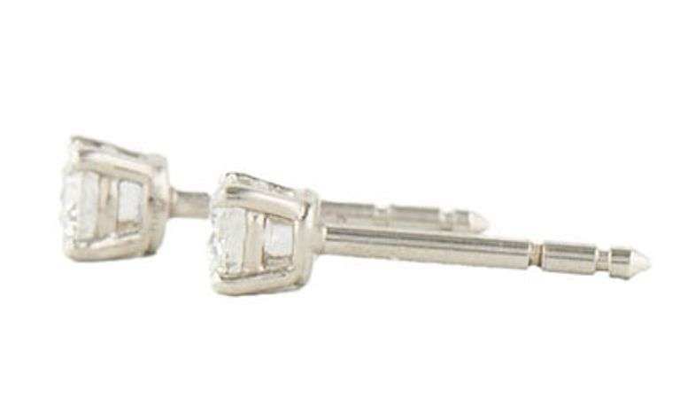 Tiffany & Co. 0.48ctw Round Diamond Solitaire Stud Earrings in Platinum