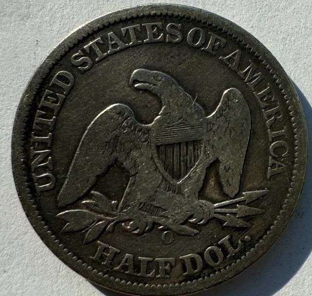 Circulated 1860 O Seated Half