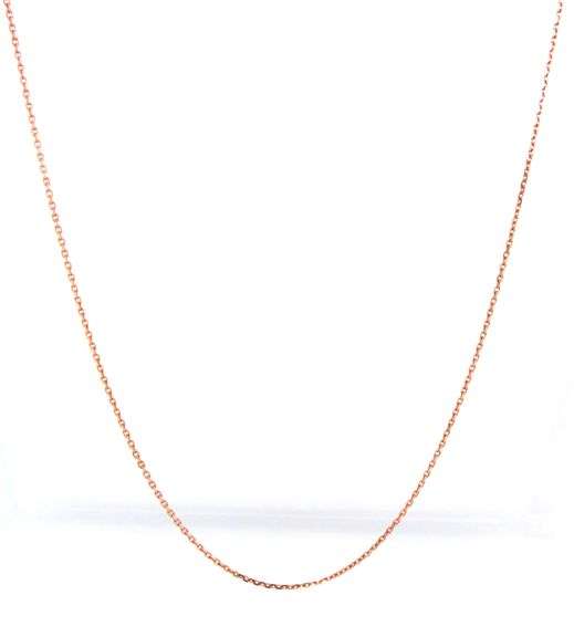 14kt Rose gold rolo chain necklace