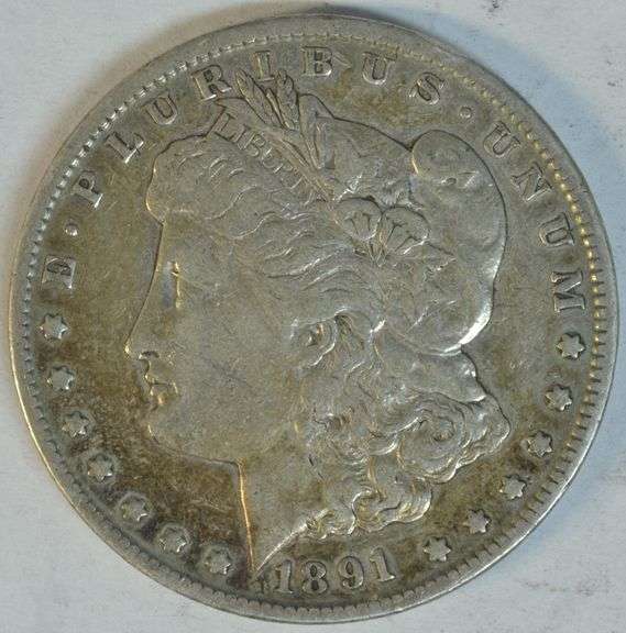 Very sharp 1891-CC Morgan Silver Dollar. Key date in XF
