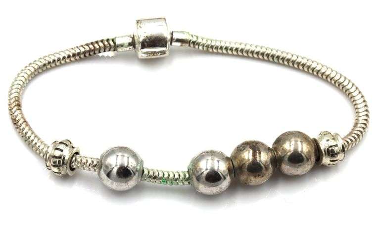 Group lot of 5 vintage 925 sterling silver bracelets