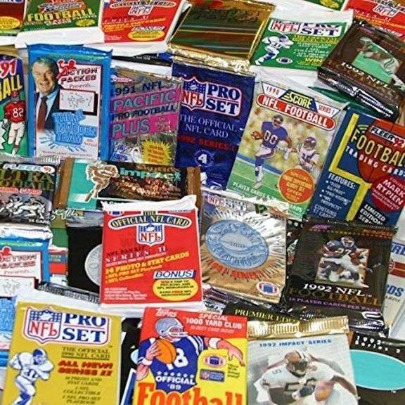 100 NFL Football Cards 1980s & 1990s