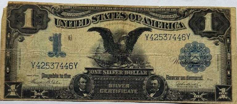 1899 $1 Black Eagle Silver Certificate