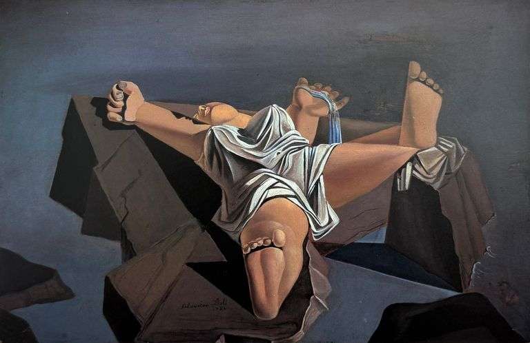 Salvador Dali, Figure on the Rocks