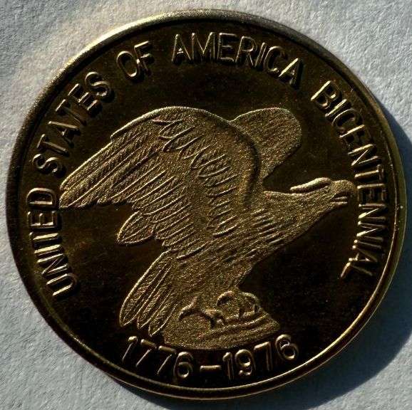 1776-1976 Unc Bicentennial George Washington Gold Coin