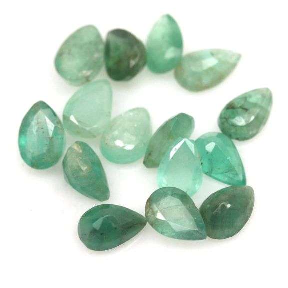 Brilliant green! 6.30ct set of REAL Zambian Emeralds!