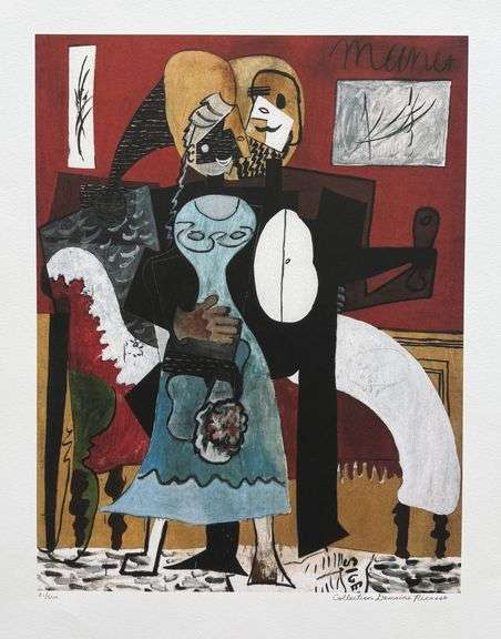 Pablo Picasso, Dancing Couple, Hand Signed by the Estate