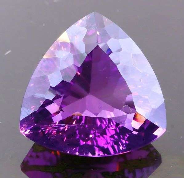 Expertly cut 20.54ct natural violet Amethyst