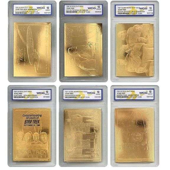 Star Trek 1995–1997 Complete 23KT Gold Card Set