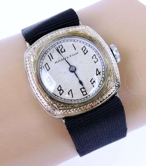 Ladies Antique Gold-Filled Hamilton Wrist Watch, Runs