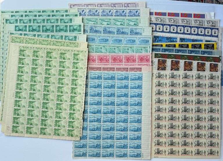 Thirty  1  3 and 8 Cent Mint US Sheets