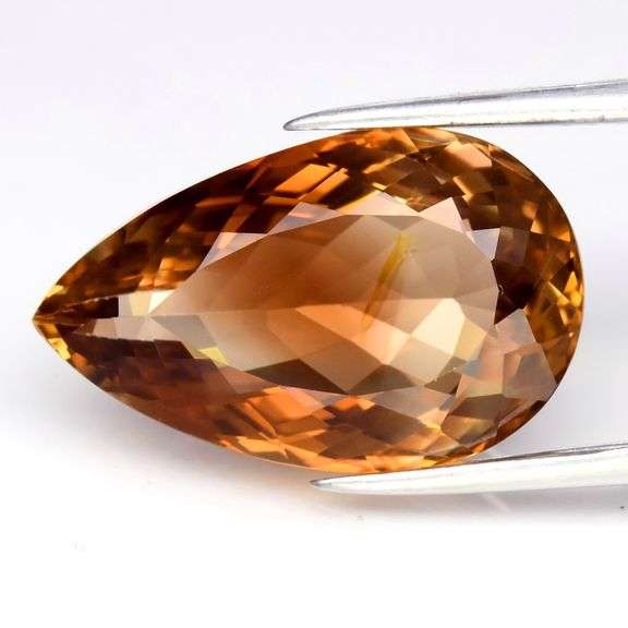 Lovely 9.43ct pear cut Imperial Topaz