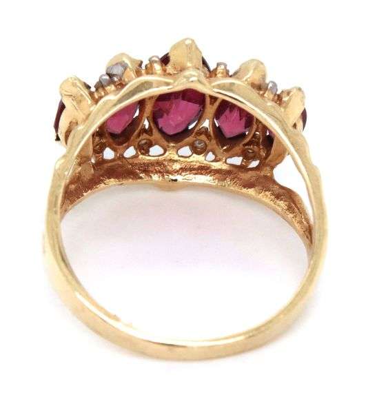 Pretty Rhodalite Garnet 10k YG Ring