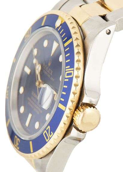 Rolex Submariner 16803, 40mm, Blue Dial, Two Tone Men’s Watch