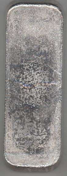 Asahi 100 Troy Oz Silver Bar Beautiful poured pure .999 Fine Silver