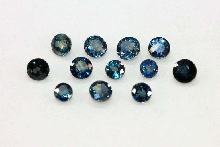 Natural Teal Sapphires - Lot of 12