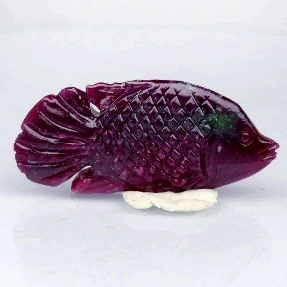 Collectors 16.59ct all natural Ruby in Zoisite carving