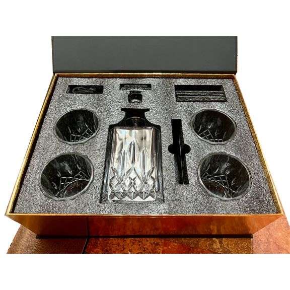Crystal Whiskey Decanter Set
