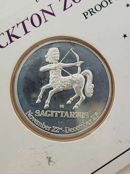 Beckton Zodiac Collection Sterling Silver Medals