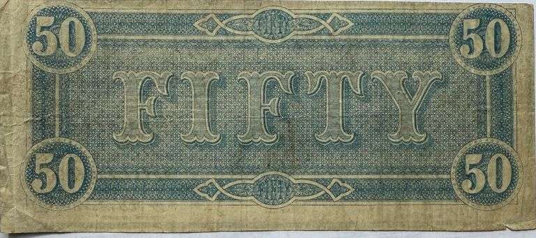 $50 Feb 17 1864 Series CSA Note