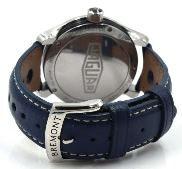Bremont Jaguar MKlll Automatic 43mm Black Dial On Blue Leather Strap watch