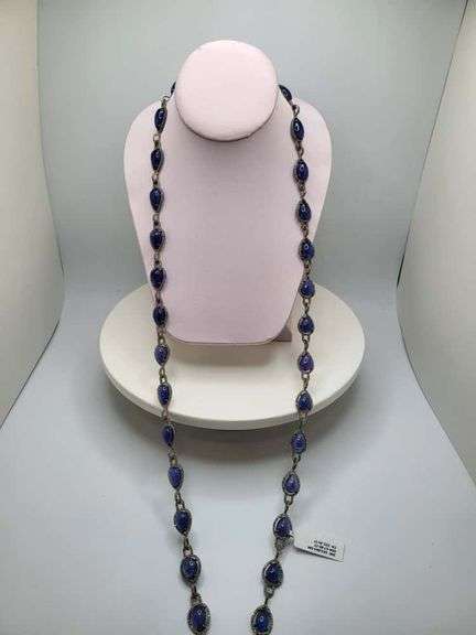 Investment! Stunning 230 ctw Tanzanite and Diamond Necklace