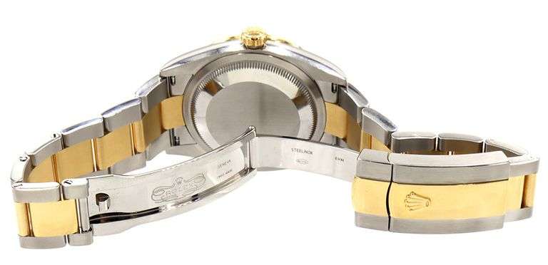 Rolex Date just Two-Tone 126283, 36mm, Olive Green Dial, 18K & Steel watch