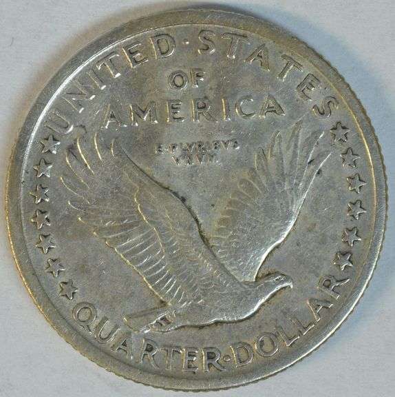 Choice original XF 1917 Type I Standing Liberty Quarter