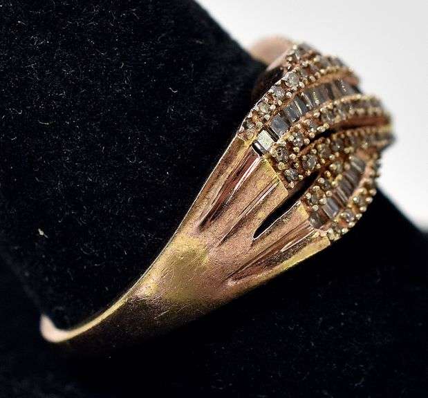 Diamond Ring in Sterling Silver