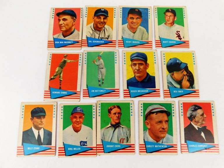 13 Fleer 1961 Baseball Cards