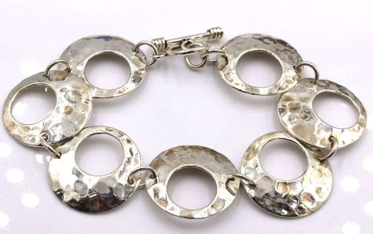 Group lot of 4 vintage 925 sterling silver bracelets