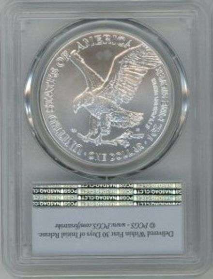 2021 $1 Silver Eagle Type 2 PCGS MS70 FIRST STRIKE Flawless