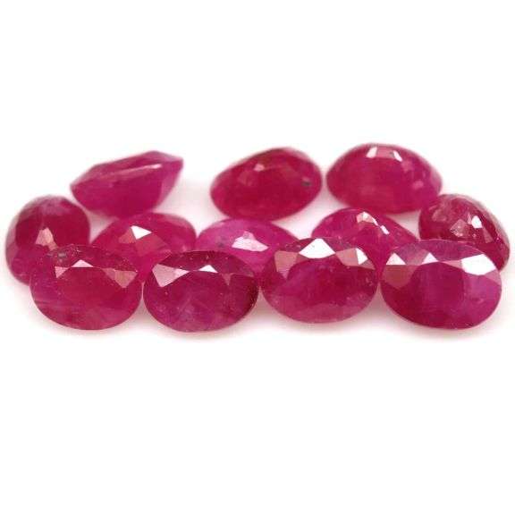 Rare heated only 13.08ct Ruby set from Madagascar