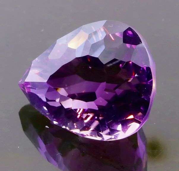 Lovely 12.81ct concave cut Amethyst